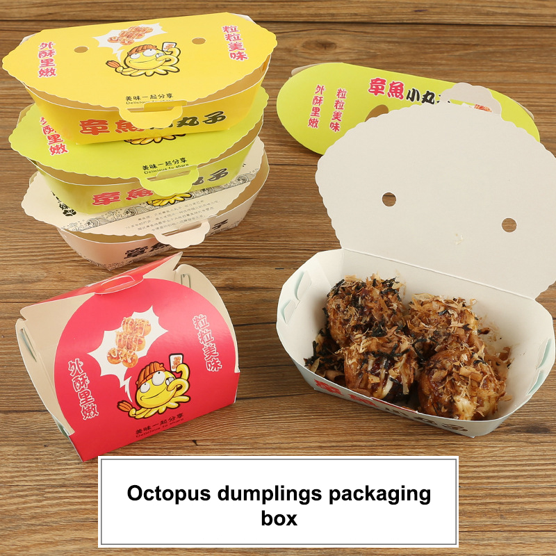 Japanese Snacks - 100 Adet Tek Kullanımlık Karikatür Ahtapot