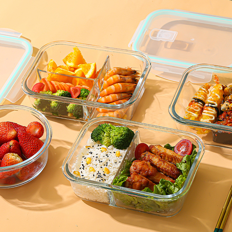 Bento Box - Cam Saklama Kabı yüksek borosilikat ısıya