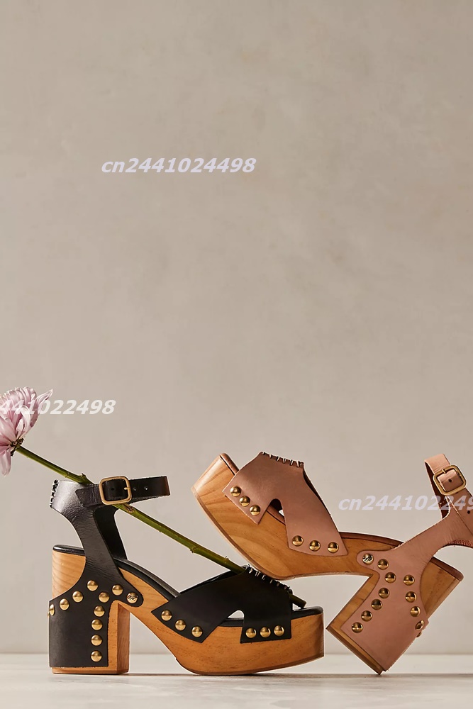 Kadın Kalın Blok Ahşap Topuklu - Geta Wooden Sandal incelemesi ve fiyatı