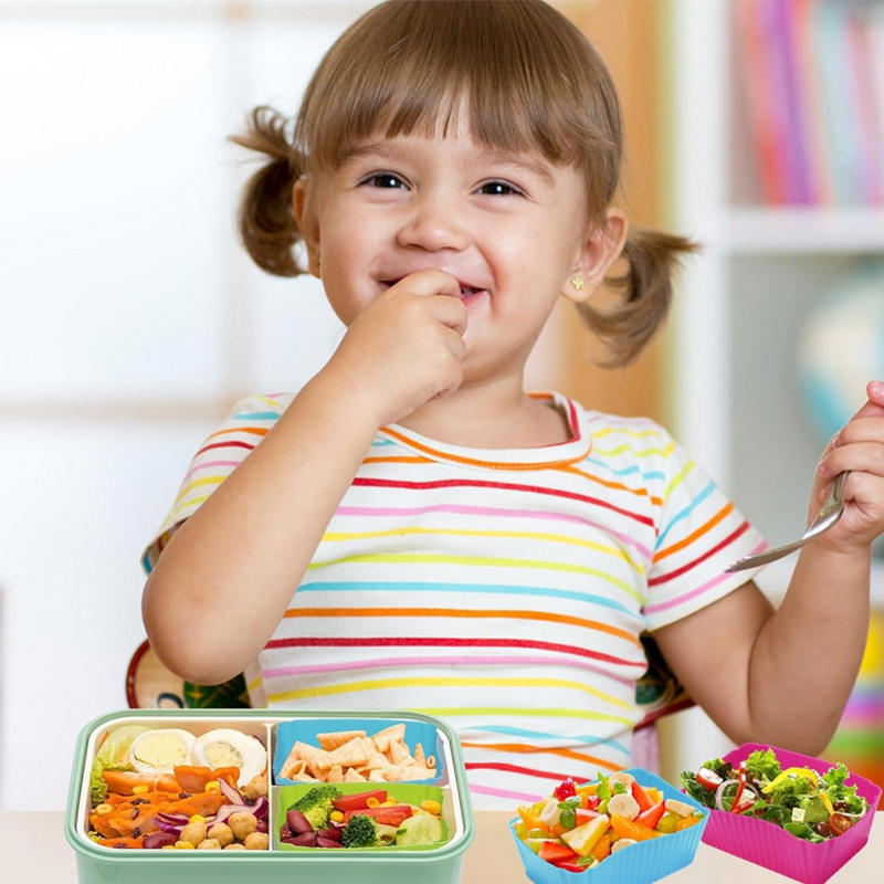 8 adet silikon öğle yemeği kut - Bento Box incelemesi ve fiyatı